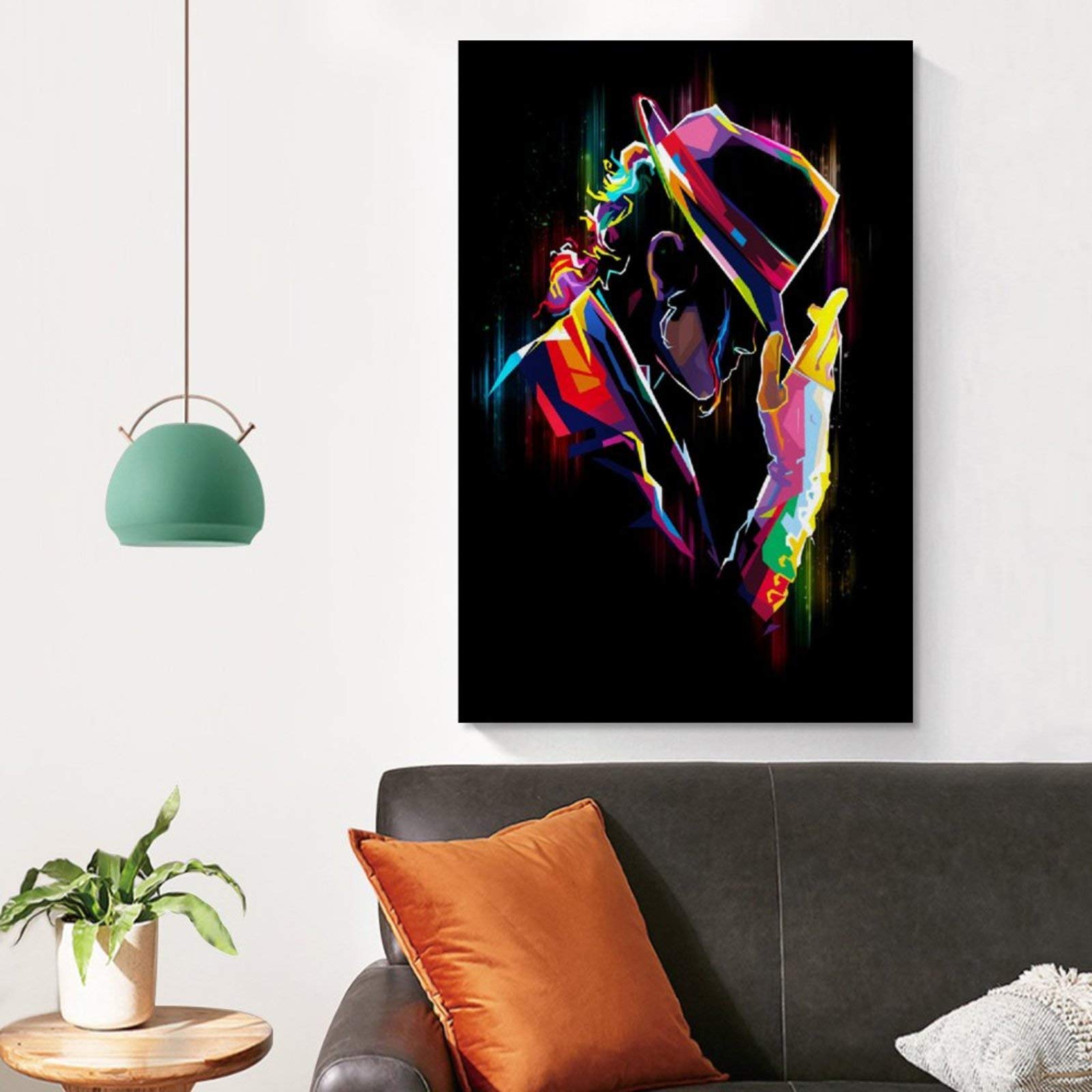 WEILEI The King of Pop Music World Michael Jackson Canvas Art